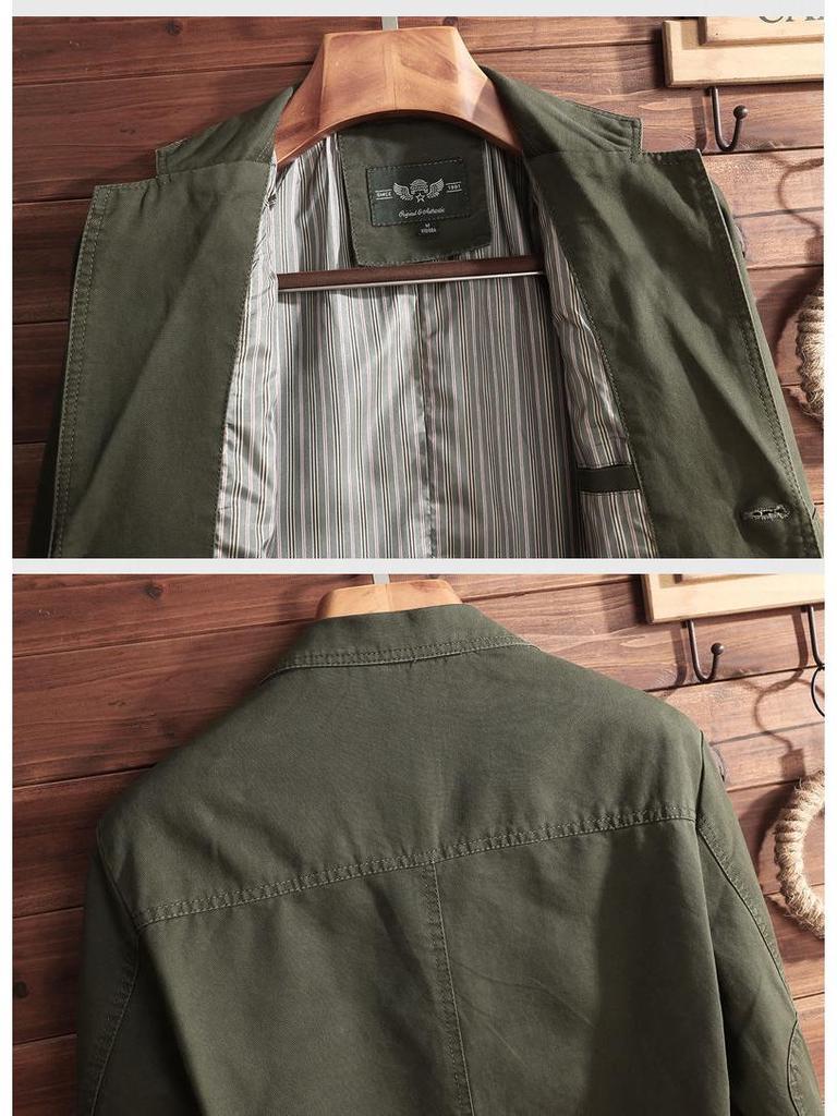 Veste décontractée pour homme printemps et automne coupe ample