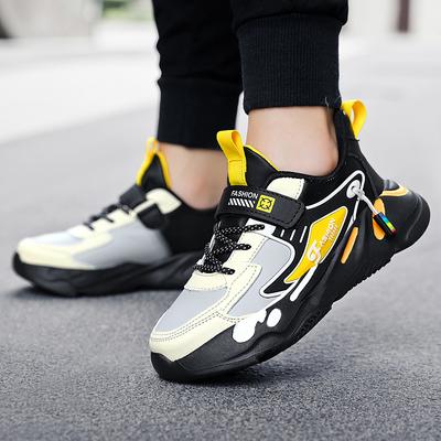 3-14 Years Old Kid's Leather Sports Casual Sneakers Boys Girls Autumn Winter Running Shoes Child's Students Walking Footwear
