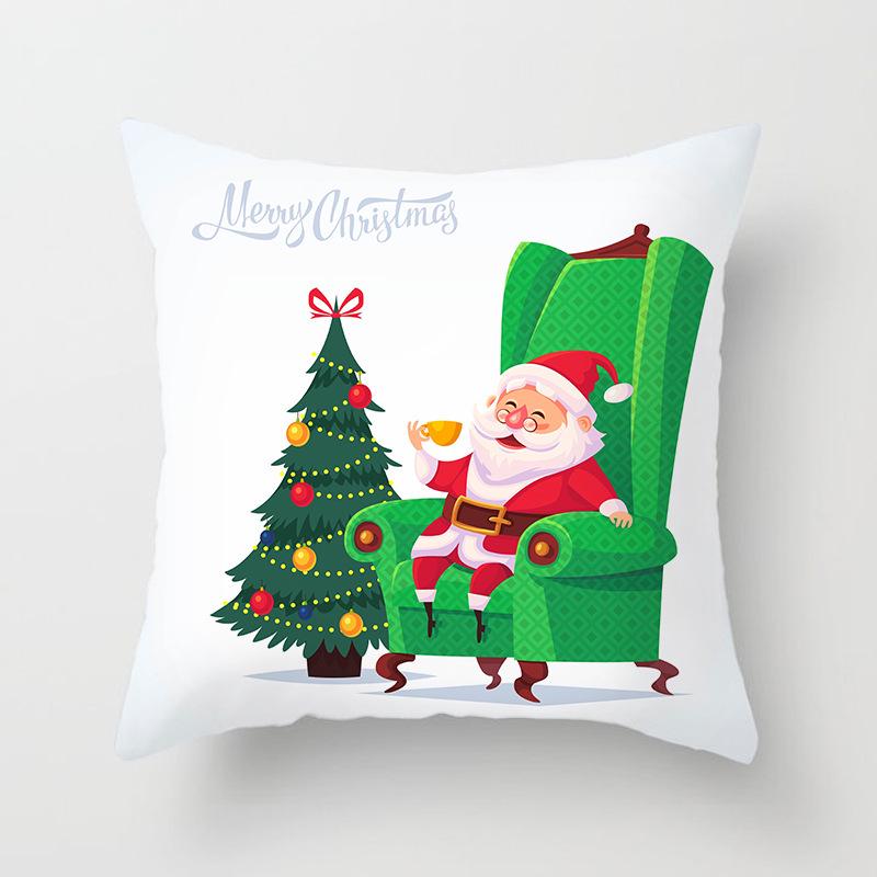 New Santa Claus Snowman Pillow Case Festive Home Decoration Pillow Cushion Case