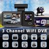 WIFI 3 Camera Dash Cam Cabin Car Dvr 1080P Interior Vehicle Three Way Channel Dvrs Recorder Video Registrator Dashcam Camcorder