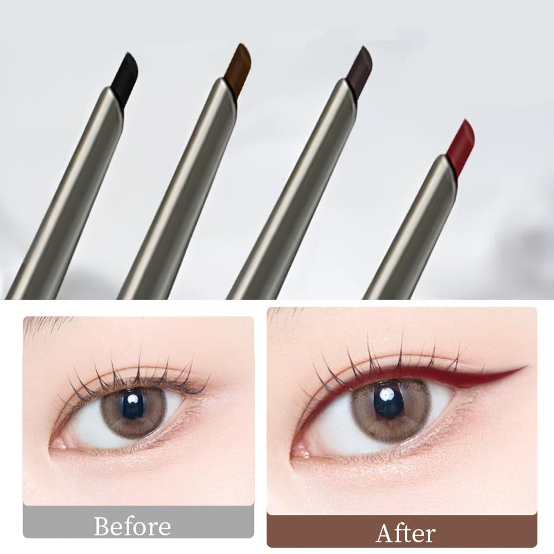 3PCS Ultra Thin Flat Angled Gel Eyeliner Pencil Set Waterproof Long Lasting Eyebrow Eyeliner Pen