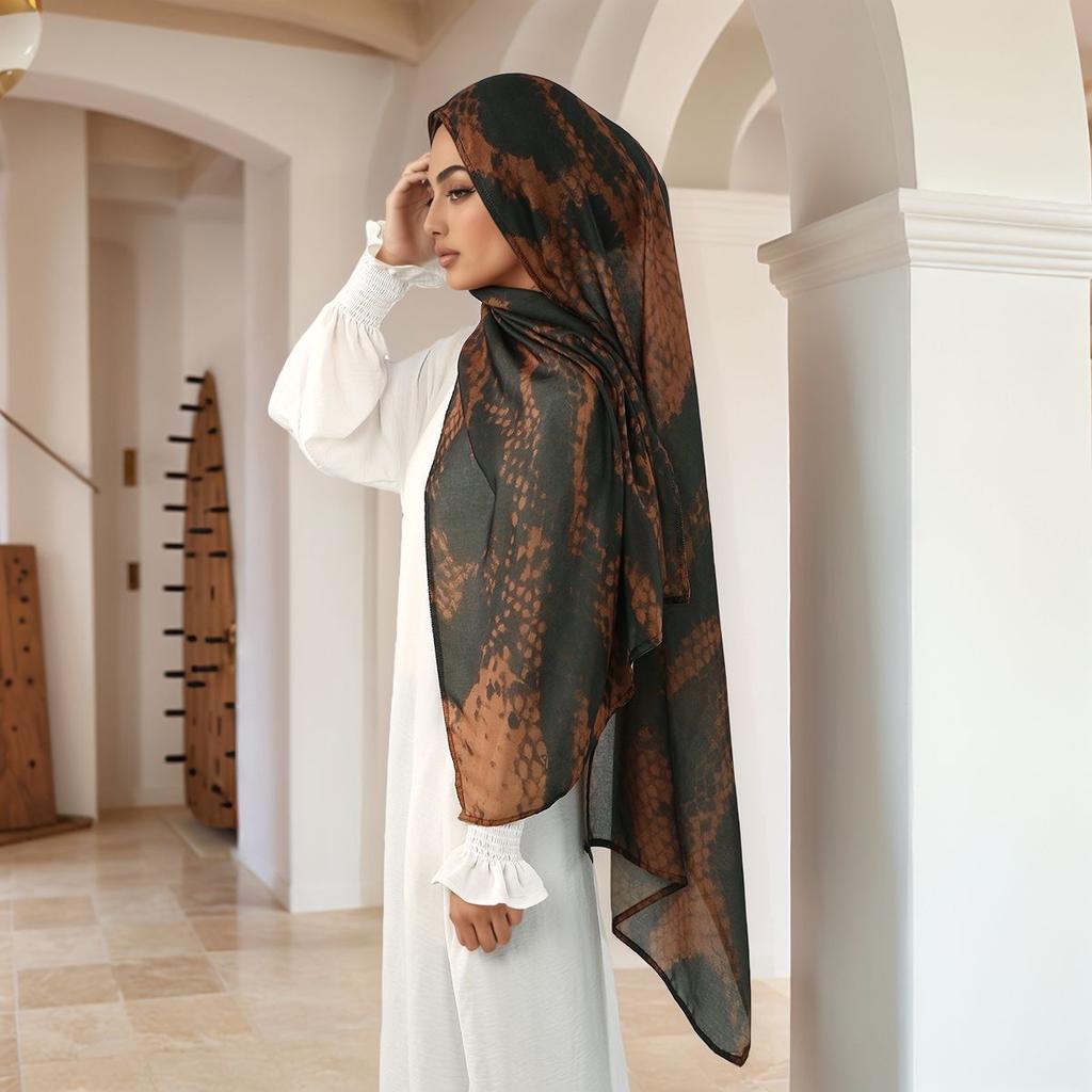 Fashion Printed Modal Rayon Hijab Scarf For Woman Muslim Hijabs Digital Printing Shawls Islam Turban Ramadan Headscarf Scarves