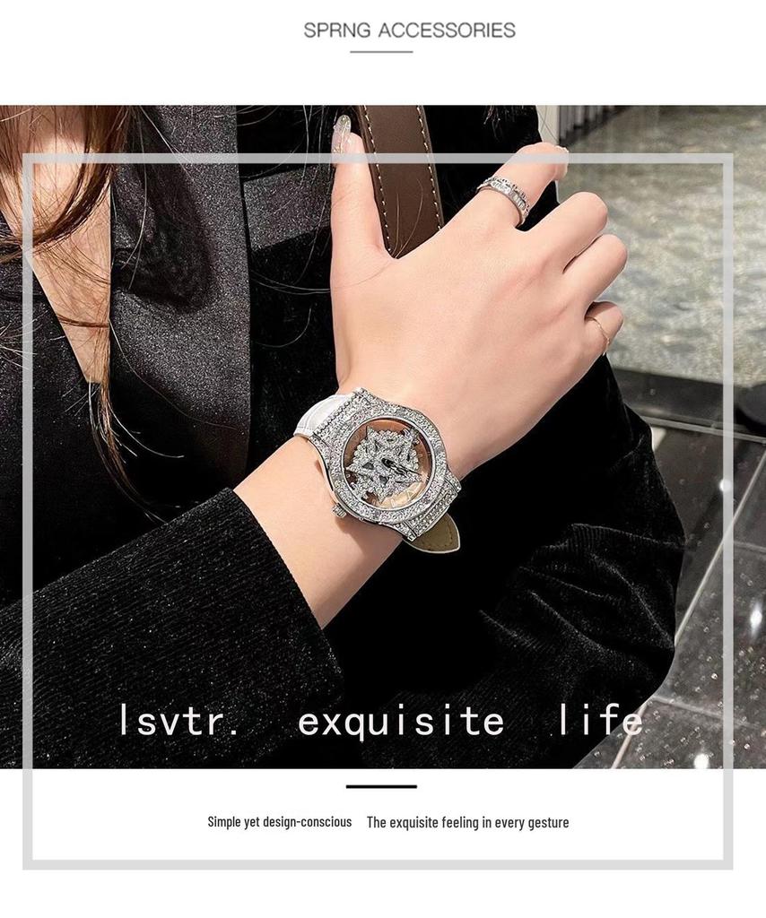 Pentagram Neuankunft Damen Glücksbringer Volldiamant Luxusuhr - Elegante und Authentische Damenuhr.