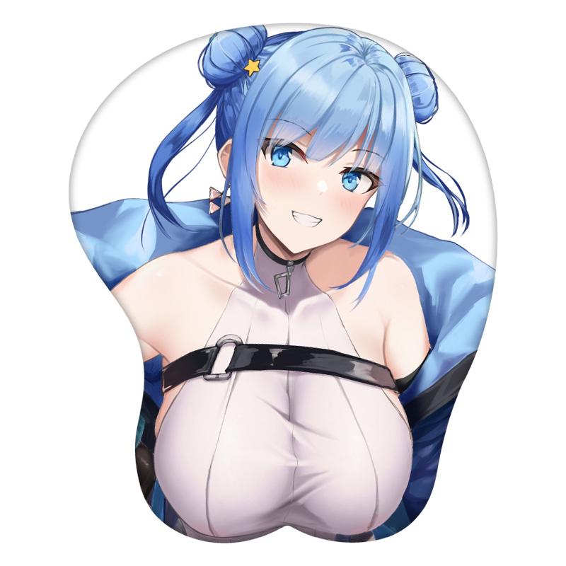 

3D Mouse Pad Sexy Evil Twin Lil-La Anime Wrist Rest Desk MousePad Mat Gamer Accessory 26.5x21.5x3 cm