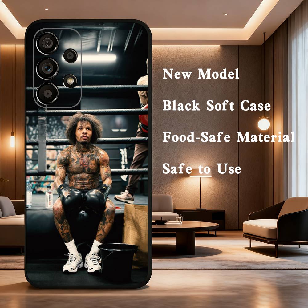 G-Gervonta Boxer D-Davis Phone Case For Samsung Galaxy A73,31,32,72,41,53,52,71,22,5G,Note,J7,8,9 Soft Black Cover