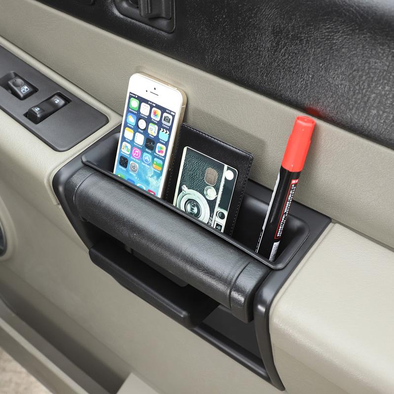For Hummer H2 2003-2007 ABS Black Car Door Armrest Storage Box Multifunctional Capacity Storage Box Car Accessories