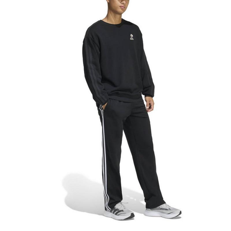 Adidas Cartoon Print Striped Simple Pullover Long Sleeve Sweatshirt Men sweatshirt JZ5068