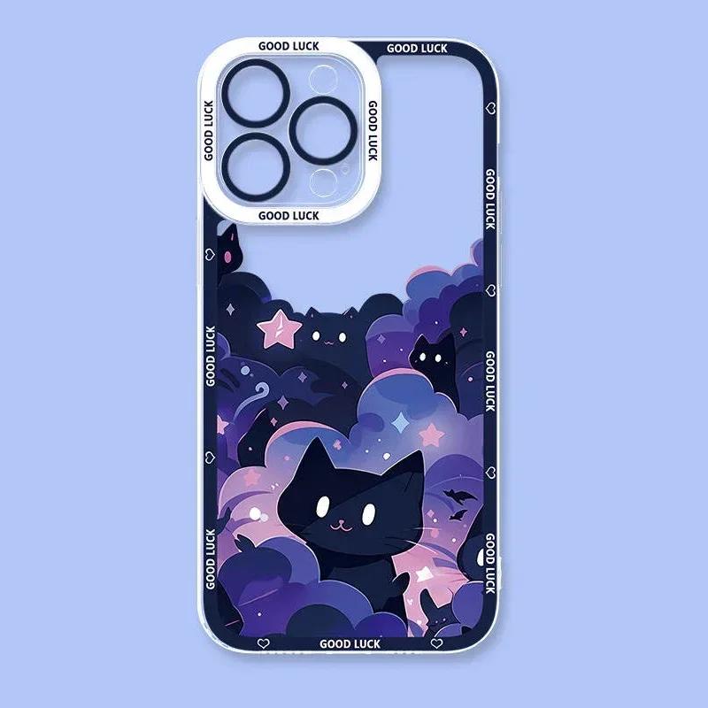 Starry Cat Case For Xiaomi POCO X6 X7 X5 Pro X3 NFC F3 F5 F6 F7 Ultra M5S C65 M7 M6 Pro 4G 5G 14T 13T 12T 11T 14 11 Lite 5G NE