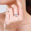 Tancise Classic 925 Sterling Silver  Zircon Ring Ladies Jewelry Wedding Promise Party Gift