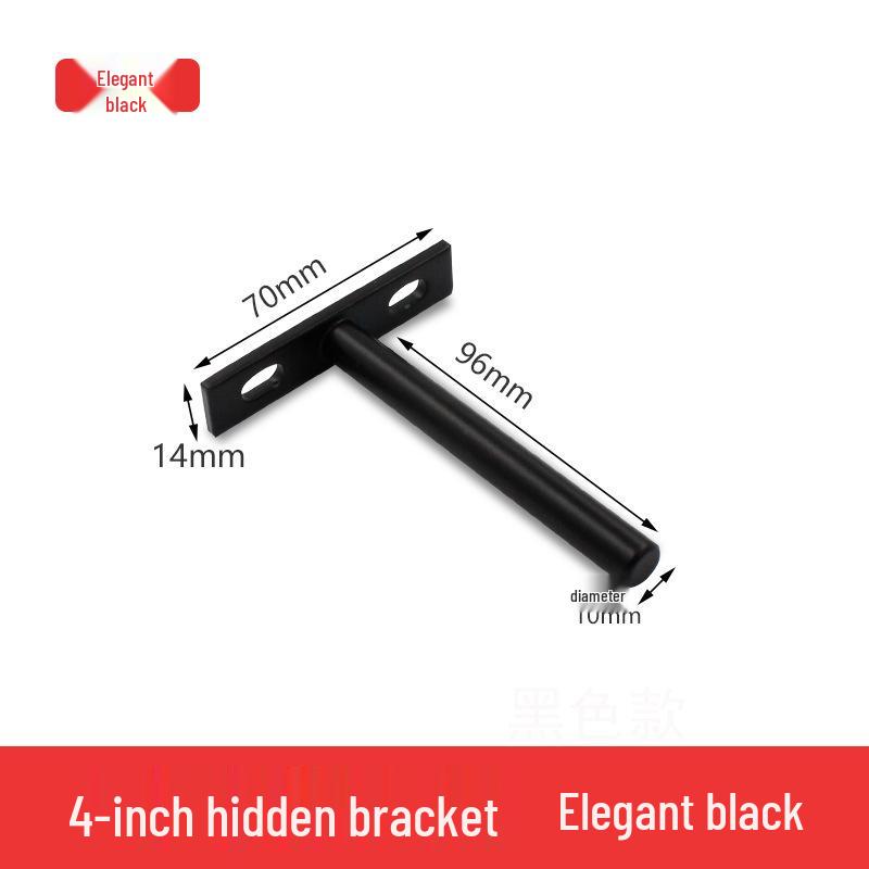 T-Shaped Hidden Shelf Brackets for Concealed Wood Board Support