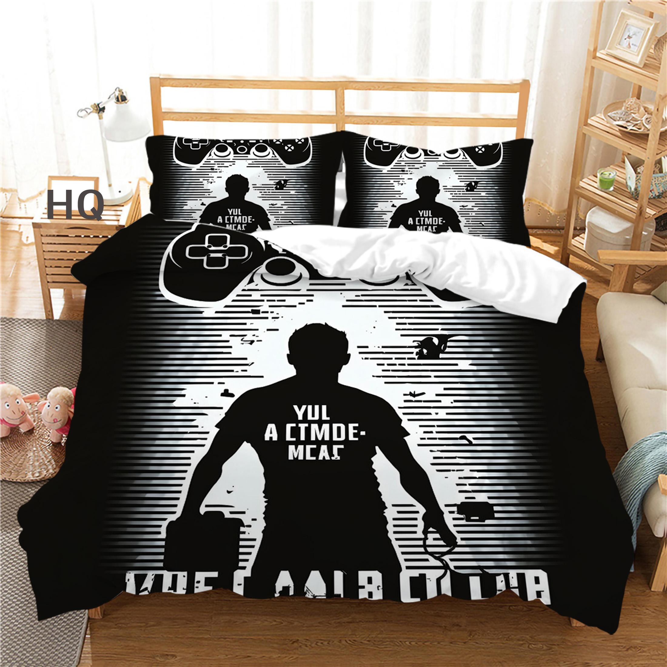 Комплект постельного белья с 3D цифровой печатью, игровой автомат, одеяло и наволочка, комплект односпальной/двуспальной кровати, полноразмерное украшение для дома, комплект постельного белья Baby 100x135cm