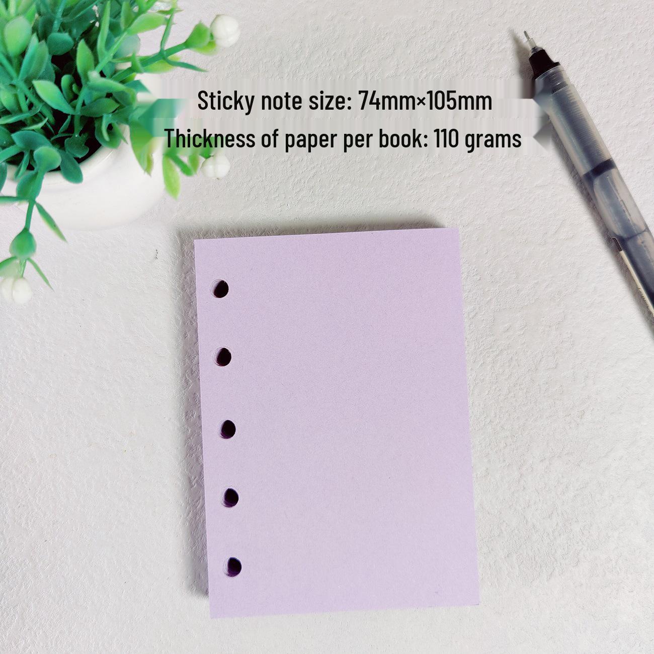 Korean Style M5 Transparent Diary Cover - PVC Double Buckle Loose-leaf Binder