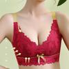 Sexy Lace Gathering Bra Women's Adjustable Accessory Bra Anti-sagging Top Support Bra Sexual Mystery Without Underwire Bra