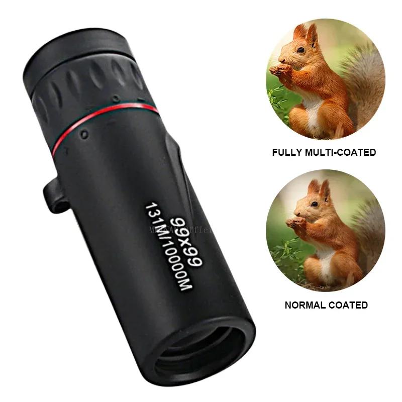 High Magnification Mini Zoom 99x99 Telescopes HD Monocular Telescope Low Light Night Vision Pocket Monocular For Travel Hunting