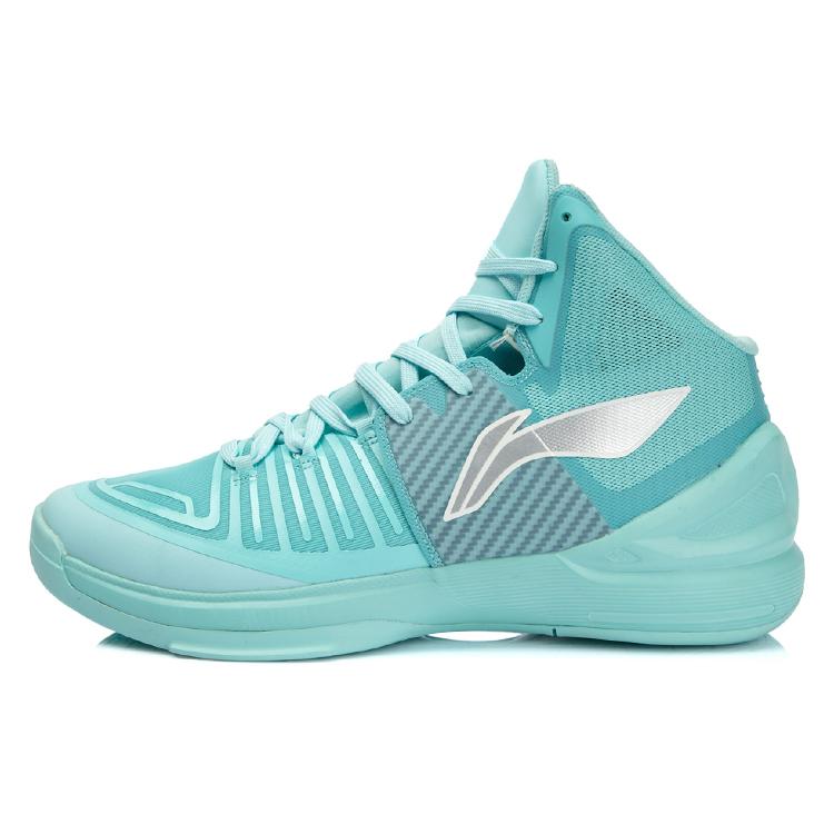 New LiNing Speed 1 Cushioning Anti Slip And Wear Resistant Breathable Coverage High Top Basketball Shoes Men's Mint Green ABAJ011-6