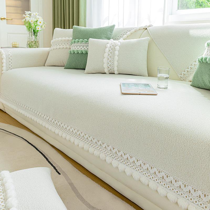 Fresh Chenille Sofa Cushion  New All Seasons Universal Cushion Blanket Non-slip Sofa Cover Cover Cloth Towel