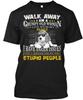 Walk Away Grumpy With Beagle T-Shirt Made In the USA Size S To 5XL