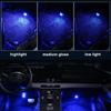 LED Car Interior Ambient Light Decoration Wireless Adhesive Bicycle Tail Light Auto Roof Atmosphere Lamp Diamond Diving Light