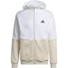 Essentials For Gameday Fleece Full-Zip Hooded Jacket 'White' Men's HL6911