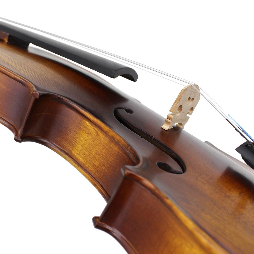 Vintage Matte Spruce Solid Wood Violin 4/4 for Adult Beginners