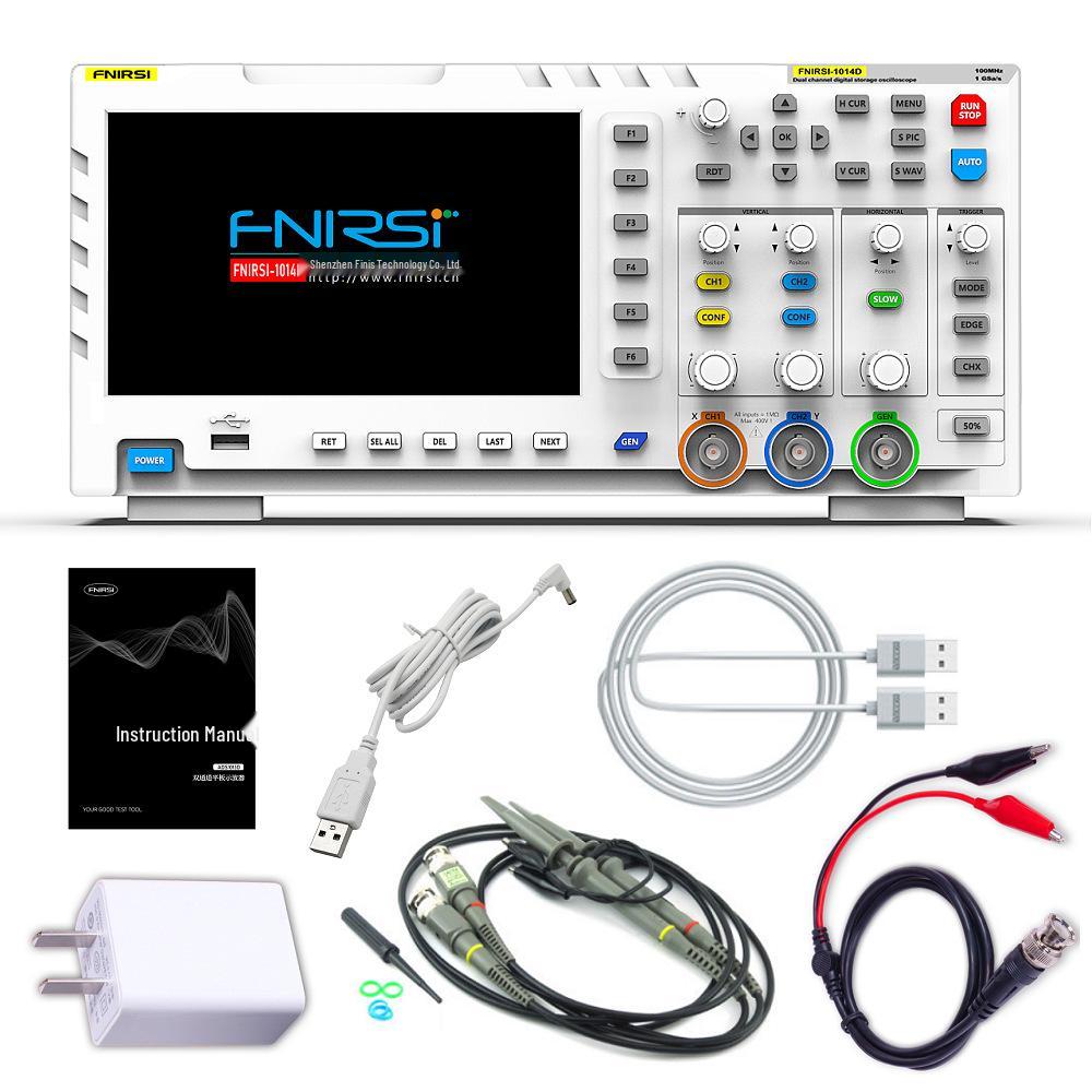 FNIRSI 1014D 100MHz Dual Channel Digital Oscilloscope with Signal Generator