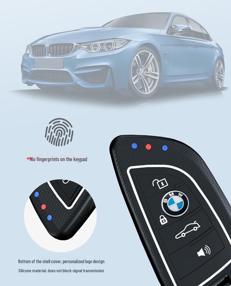 3, 5, 7 Series Blade Key Case - Luminous Protective Shell for 320i, 525li Remote & X3 Buckle