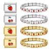 Kajia Meimei Women's Titanium Steel Cherry Strawberry Design Bracelet for Halloween
