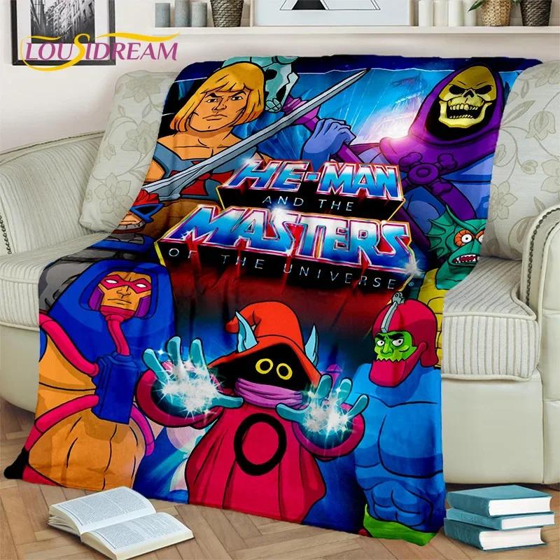 Cartoon He Man Masters of Universe Blanket,Soft Throw Blanket for Home Bedroom Bed Sofa Picnic Travel Office Cover Blanket Kids