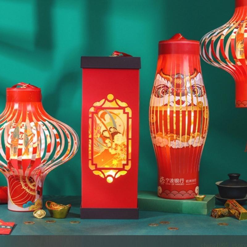 QX2E Colorful 2024 New Year Couplets Set Perfect for Adding Festive Atmospheres Perfect for Traditional Culture Enthusiasts