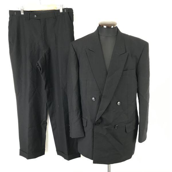 

Винтажный костюм-двойка Kanebo 80-90-х годов XL черный формальный