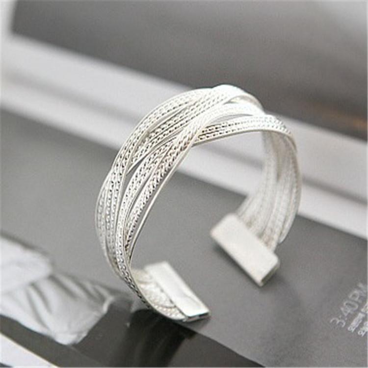 New Alloy Woven Fried Dough Twists Bracelet Fashion Exquisite Bracelet Jewelry