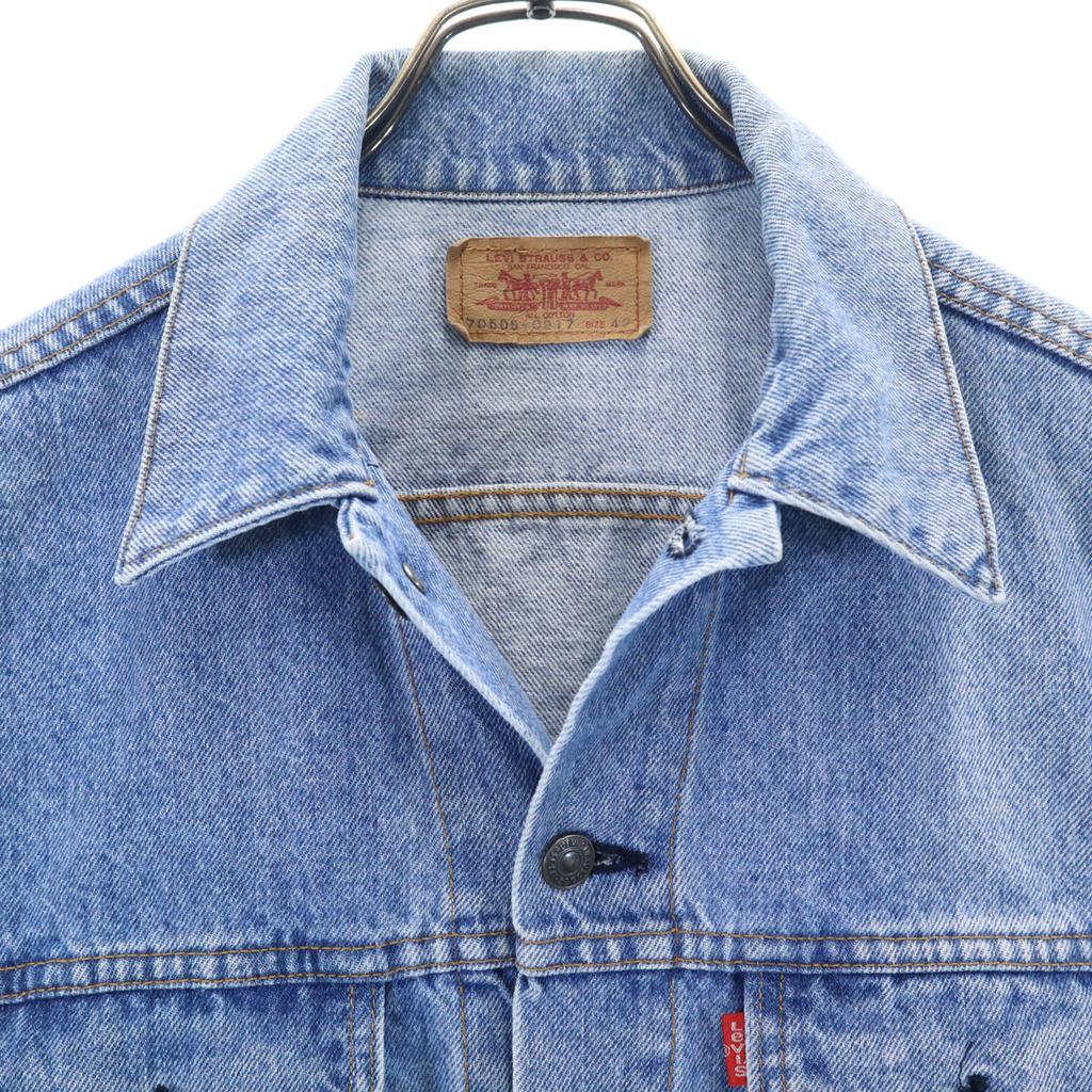 Levi's 90s 70505-0217 Old Made in Japan 4th Type Denim Jacket 42 G Jean Men's Used