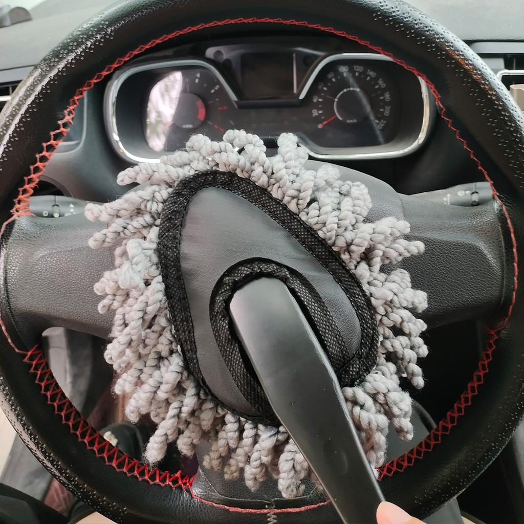 1PC Car fiber small wax mop car washing and cleaning small mop car dust removal small duster small wax brush household