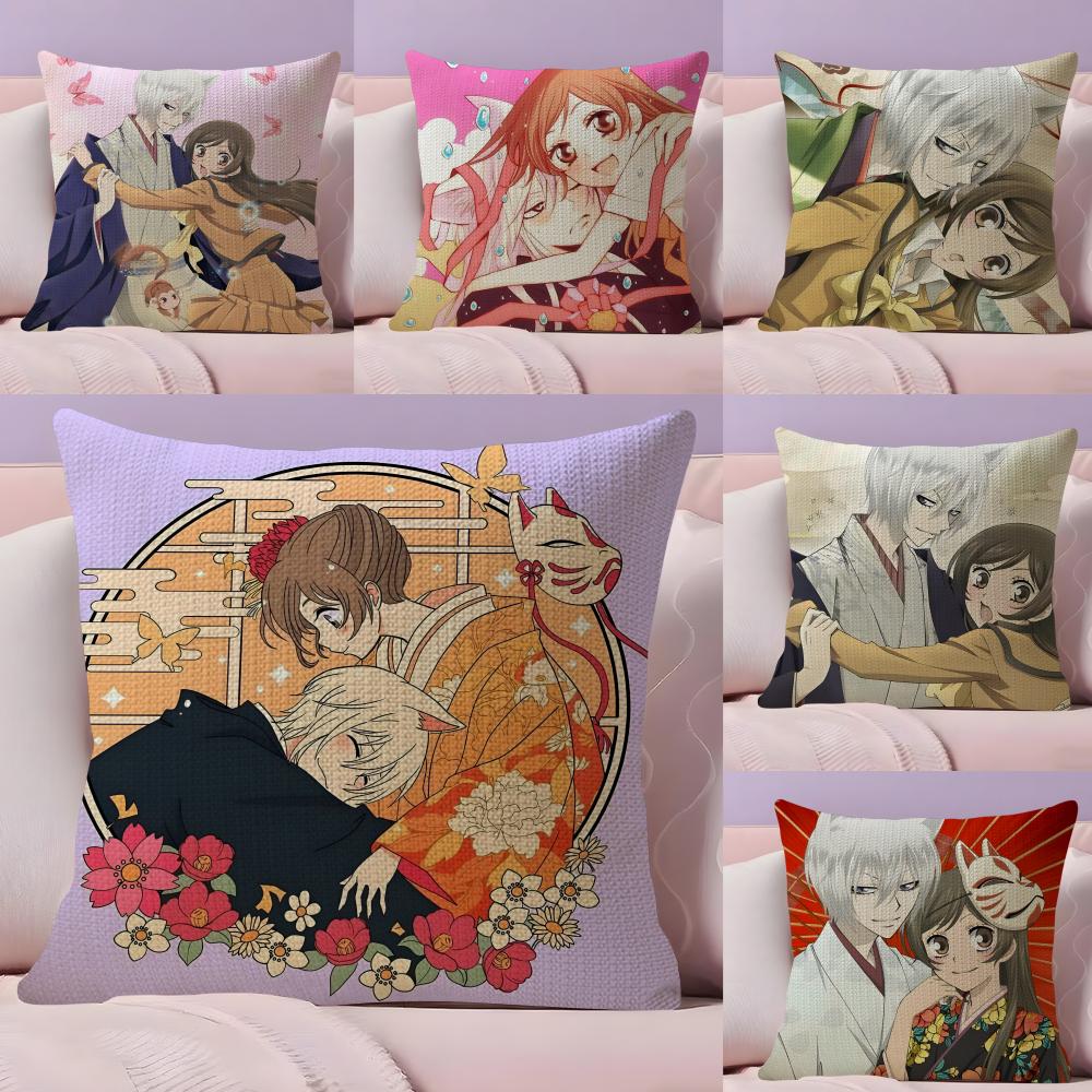 KKamisama HajimemashitaA Cushion Cover Natural Linen Pillow Case DoubleSided Print Decorative Sofa Pillowcase Home Decor Gift