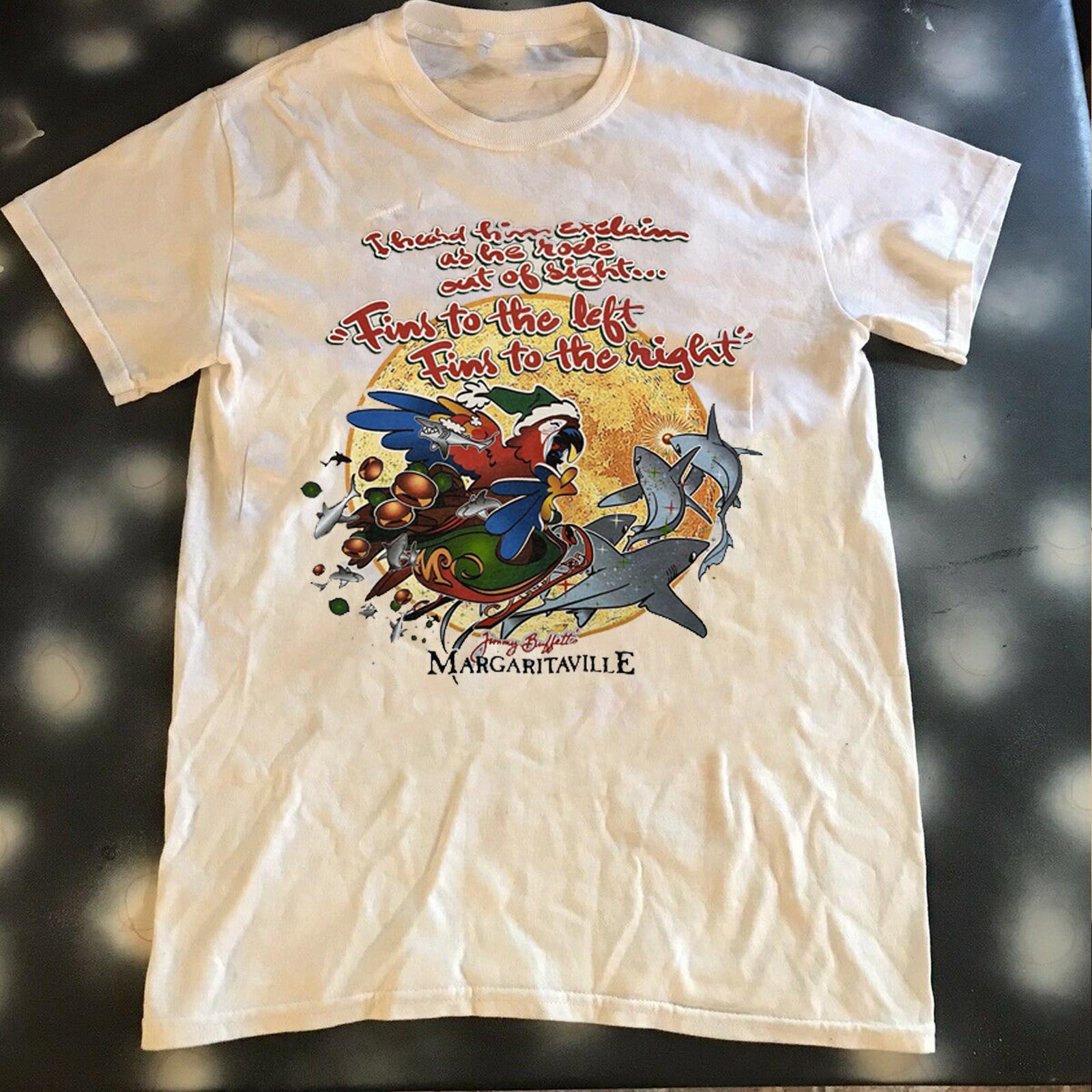 Jimmy Buffett Shirt Christmas For Gift Short Sleevee Classic White Unisex GO1028 S
