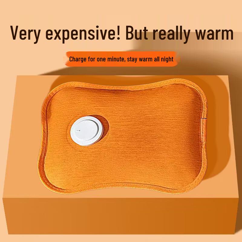 Explosion-Proof Rechargeable Plush Hot Water Bottle: Cute, Warm Hand & Belly Warmer for Girls’ Dormitory
