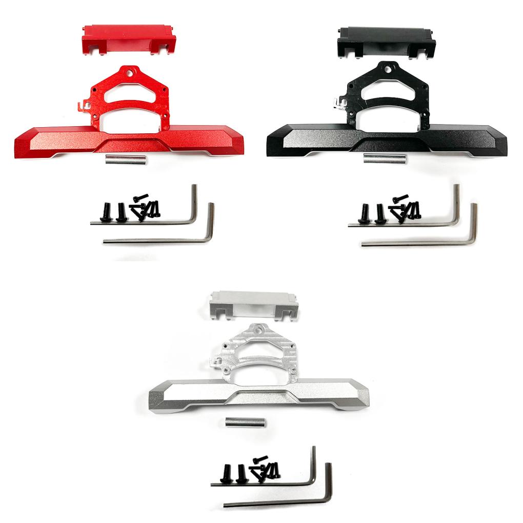 2pieces 1/24 Rear Bumper RC Upgrade Part Aluminum Alloy Durable Rc Rear Bumper For Axial SCX24 RC Car Part RC Car Accessories