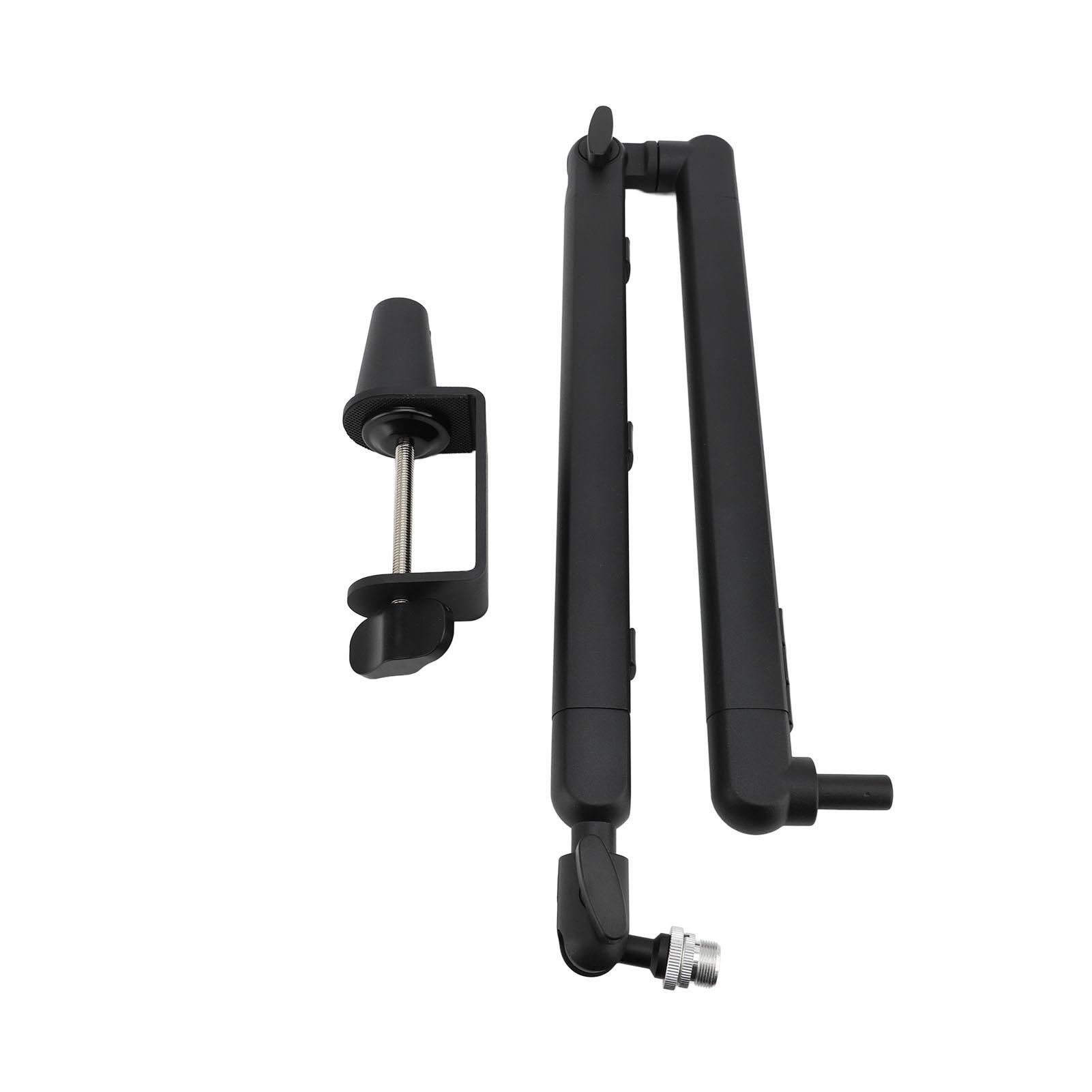 

Складная регулируемая микрофонная стойка с креплением на стол, винтовым адаптером и кабелем