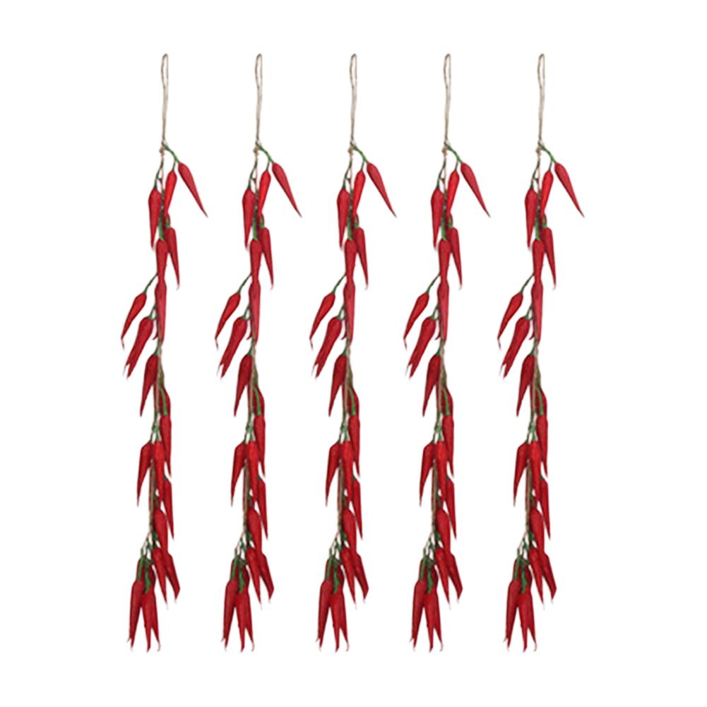 

Dining Area Decoration About 50-55cm Hanging String Decoration Holiday Ornament Rustic Chili Pepper Dried Pepper Decoration