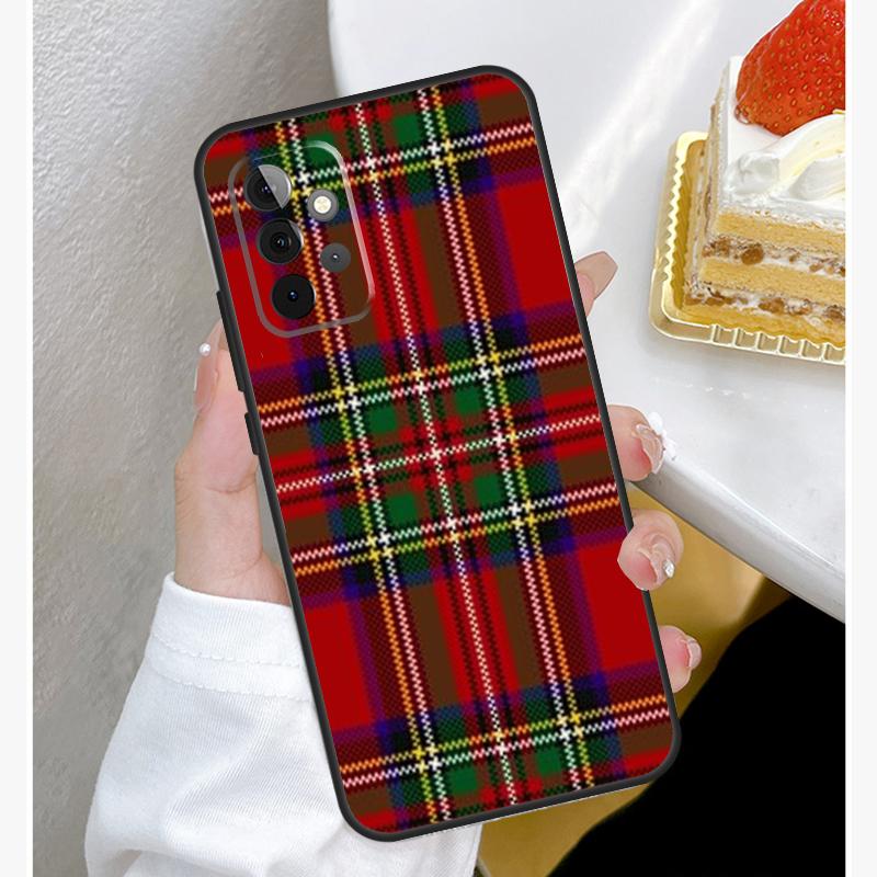 Clan Stewart Tartan Karo Muster Hülle Für Samsung Galaxy A52 A32 A12 A14 A34 A54 A51 A71 A53 A33 A13 A15 A25 A35 A55 Hülle