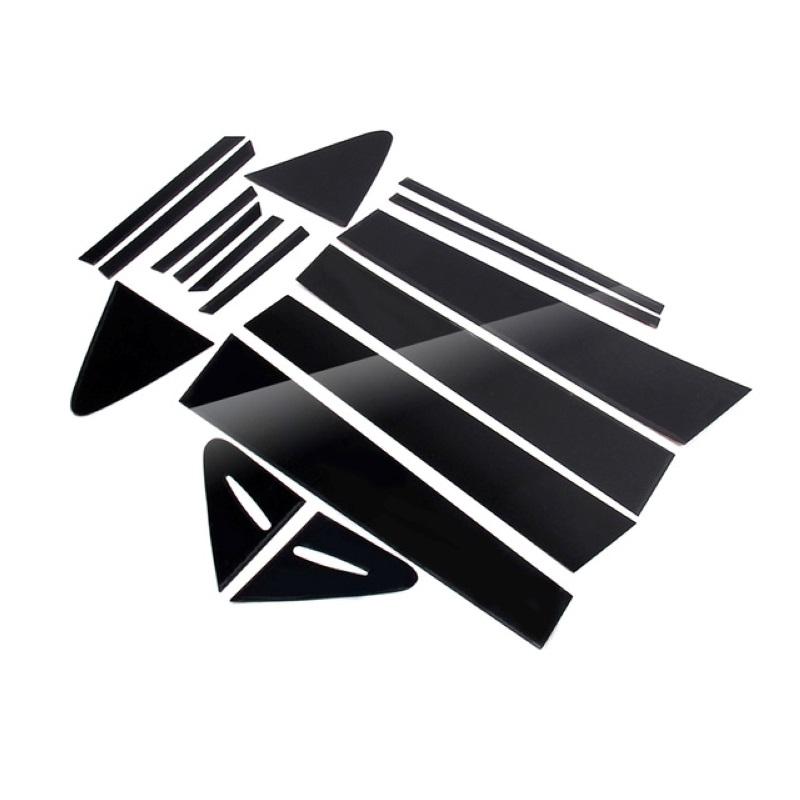 Carbon Fibre Fit for Toyota Corolla - Window Trim Cover BC Column Sticker Polished Pillar