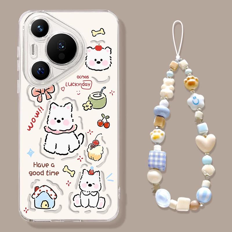 Huawei Pura80 Pro Phone Case New Model P80 Pro+ Transparent Pura70 Super Popular Ultra Puppy P60 Soft Case