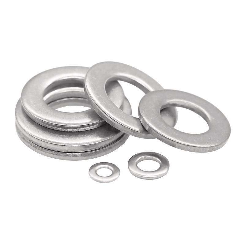 Jinguying Stainless Steel Flat Washer 201/304/316 Standard Size, No Burrs (GB97/DIN125)