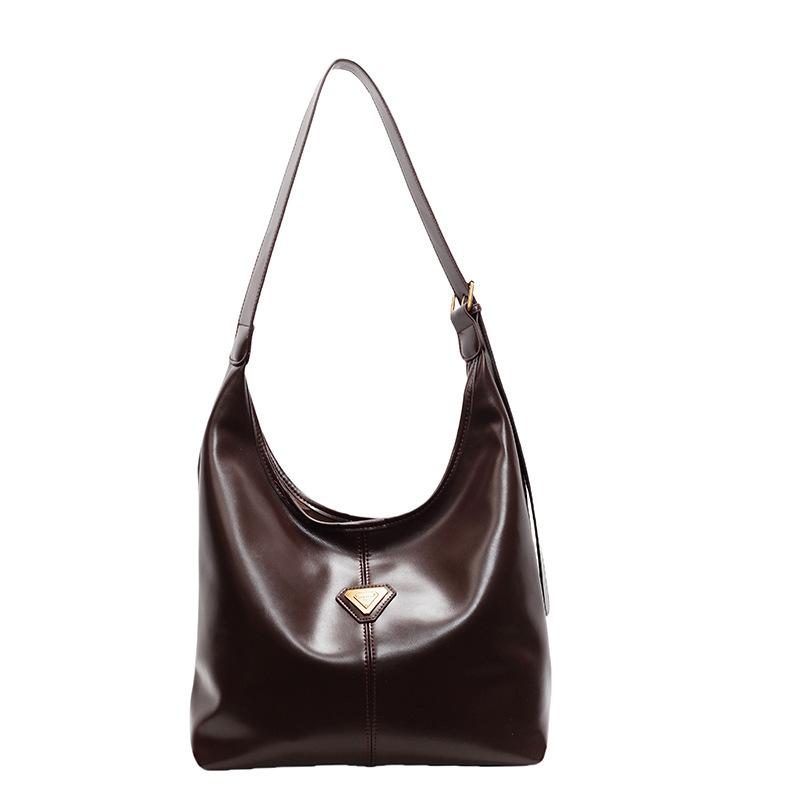 Retro Bag Women's Large-capacity New Versatile Casual Shoulder Messenger Bag Commuter Tote Bag