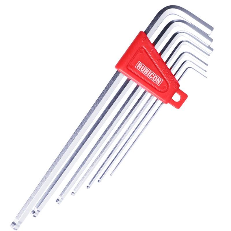 RUBICON RHK-287XL Extra Long Ball Head Metric Hex Key Set