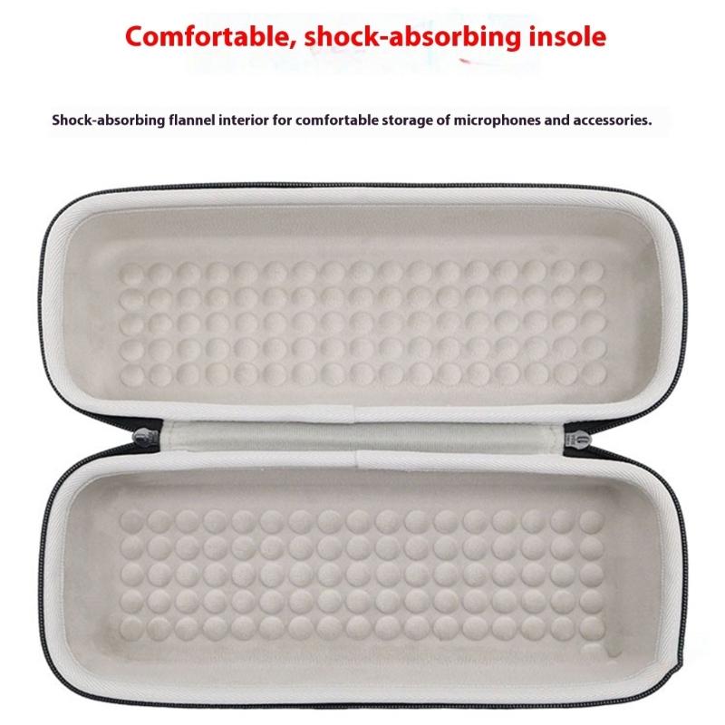 Durability EVA Hard Shell Microphone Storage Bag With Waterproof Fabric AntiScratch Surfaces for XMKGMKF01YM Microphone