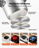 VEVOR Pressure Cooker, 11.3L Pressure Cooker Stainless Steel, Pressures Canner with Steaming Rack, Tempered Glass Lid