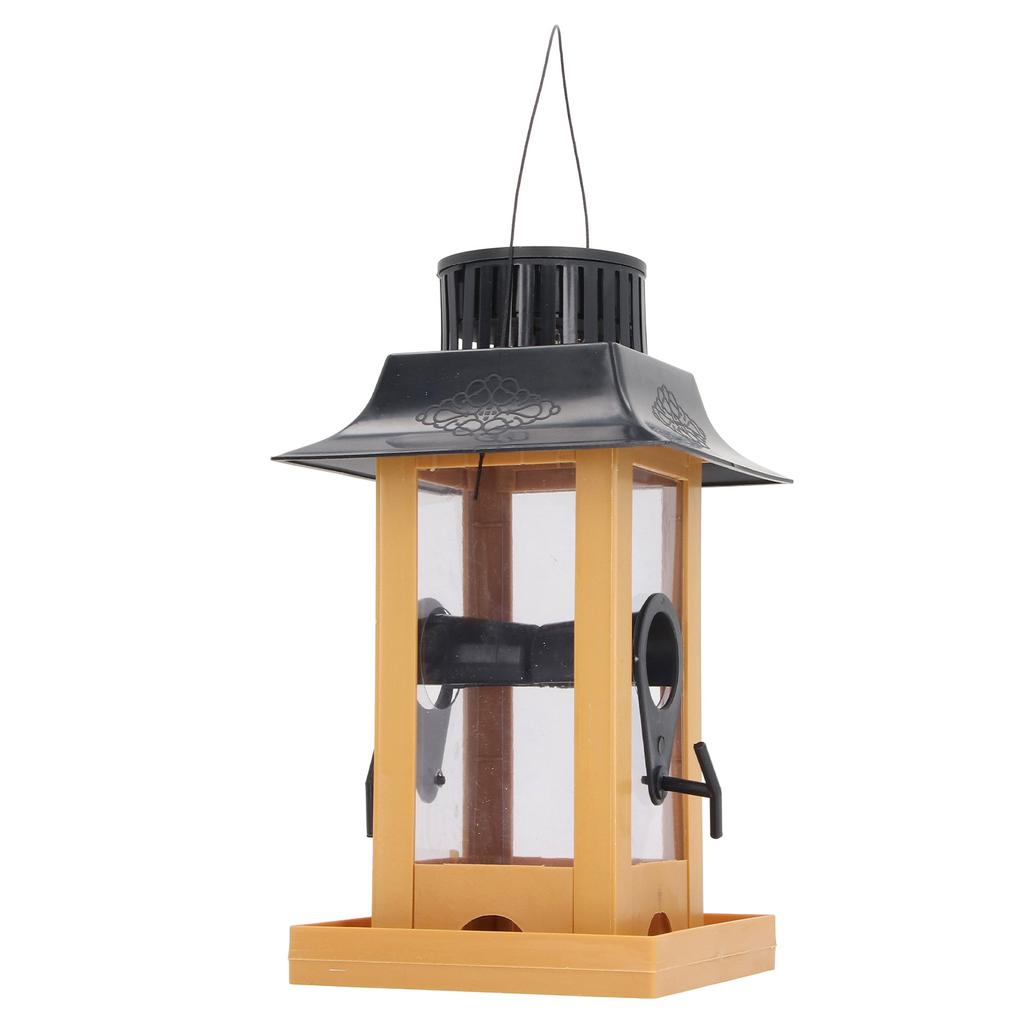 Solcellelys Fuglemater Enkel Påfyll Lang Levetid Dekorativ Utendørs Hengefuglemater for