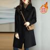 Woolen Coat Women's New Autumn and Winter Thickened Korean Version Slim-fitting Medium and Long Woolen Versatile Coat