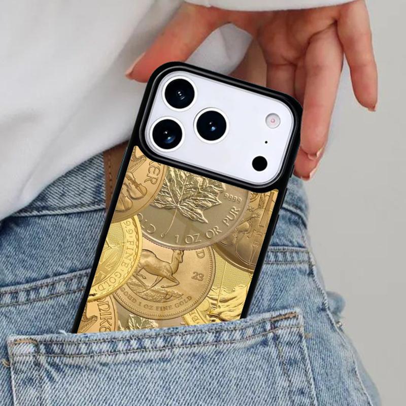 Switzerland Fine Gold Phone Case for iPhone 17ProMax 12 13 14 15 16e 17 Pro Max Plus Air Cover